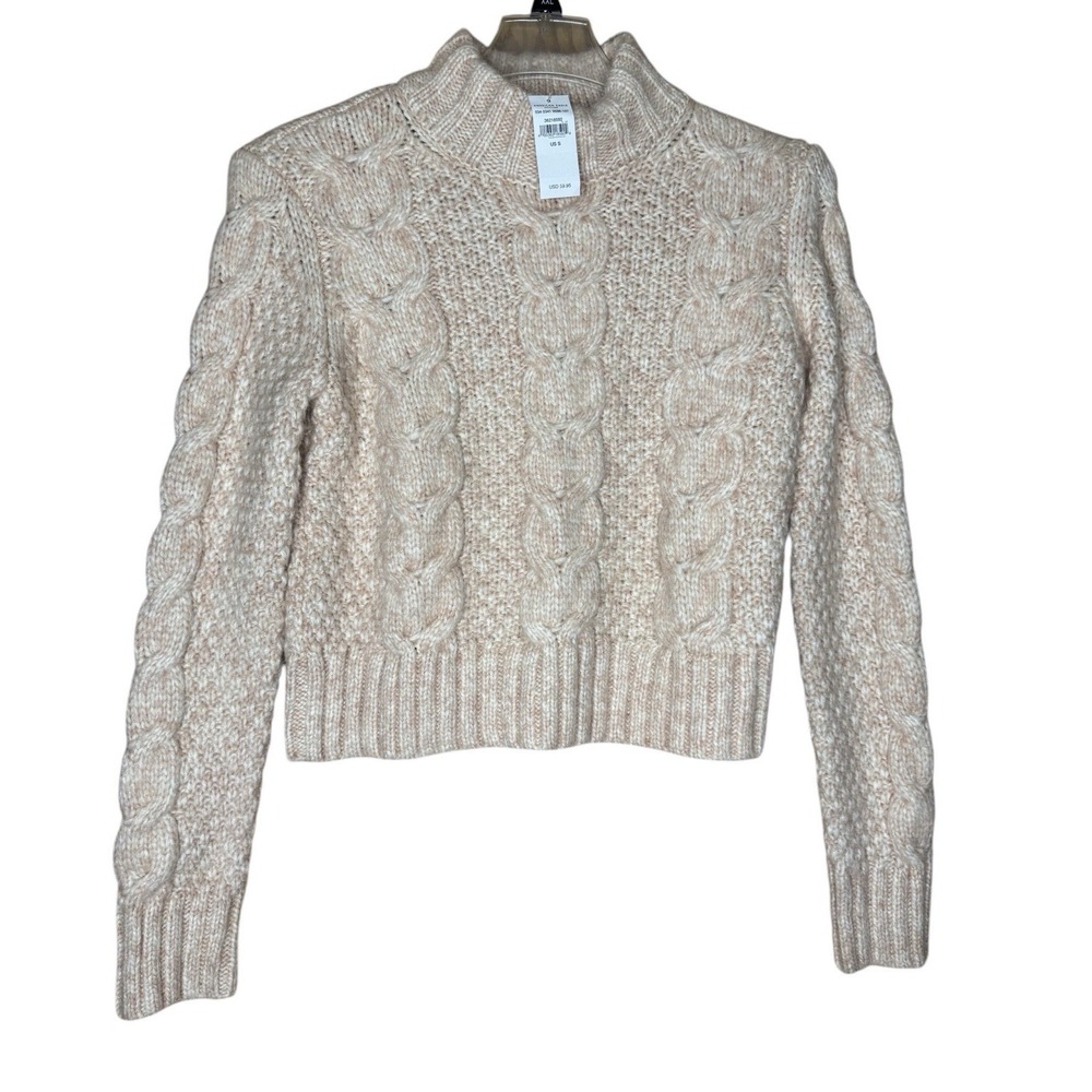 New! American Eagle Outfitters Women's Sz S Cable Knit Fisherman Sweater